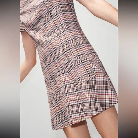 CLAUDIE PIERLOT
Short-Sleeved Checkered Dress - Picture 2 of 16